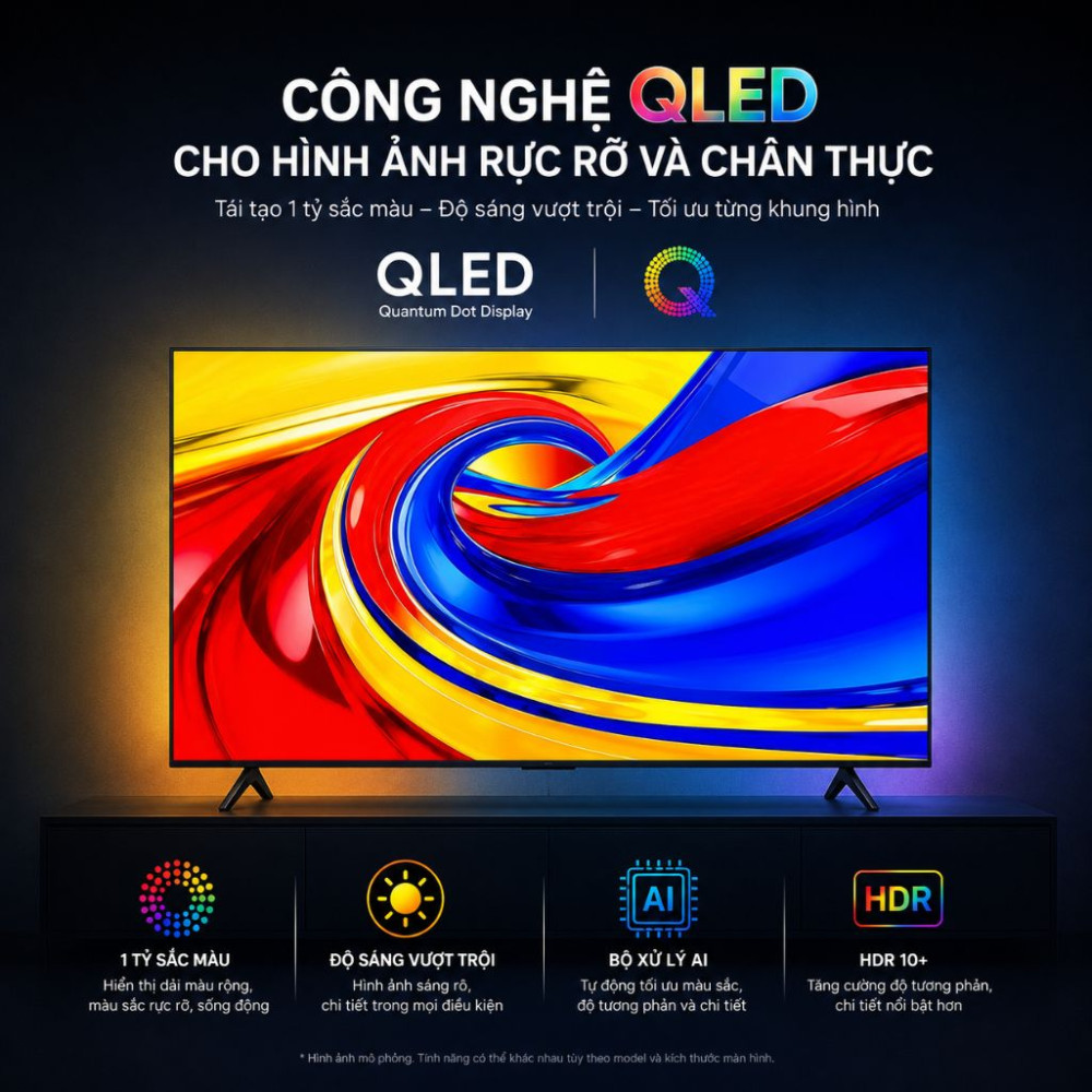 Google Tivi TCL 85 Inch QLED 85P7L  - Hàng chính hãng