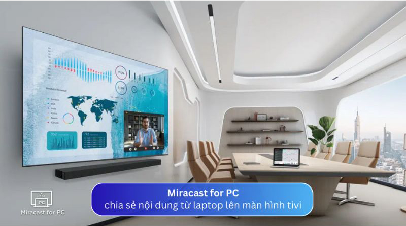 Chia sẽ nội dung từ laptop lên tivi