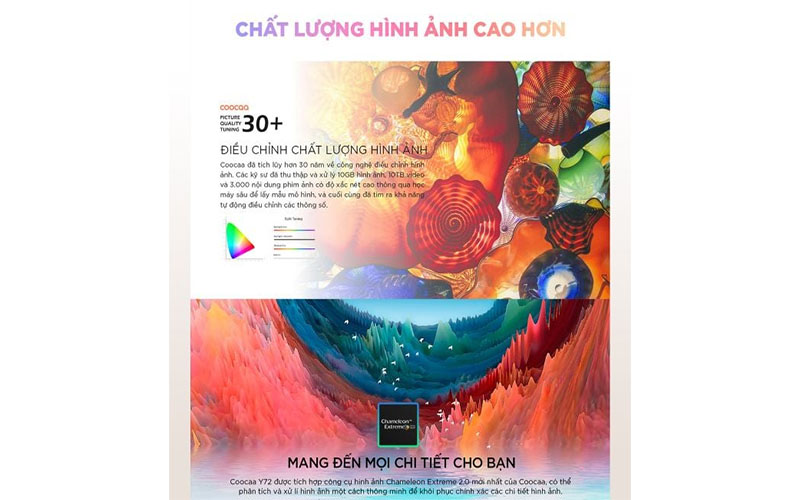 Công nghệ hình ảnh của Google tivi Coocaa 4K 50 inch 50Y73