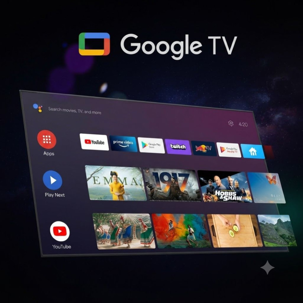 Google tivi Hisense qled 4K 43 inch 43Q6N - Hàng chính hãng