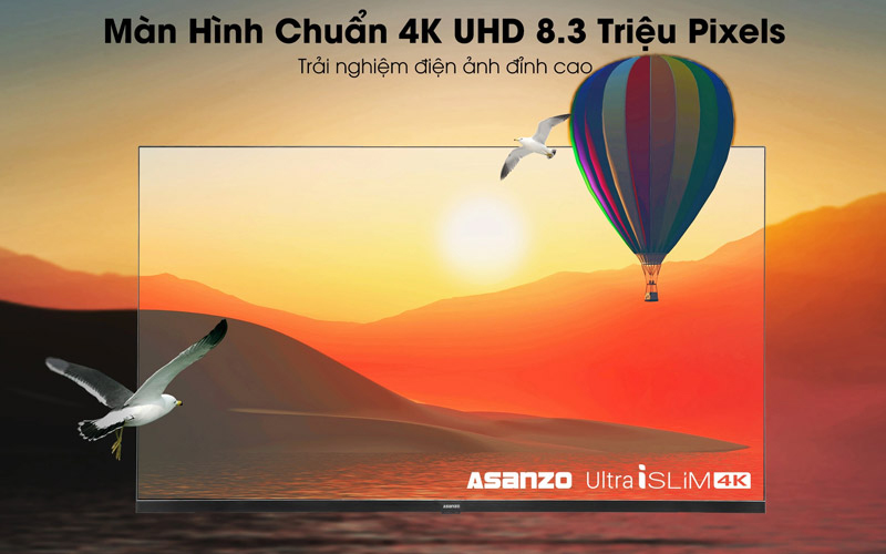 Màn hình 4K UHD và công nghệ HDR10+, hình ảnh chân thực sắc nét, độ tương phản cao