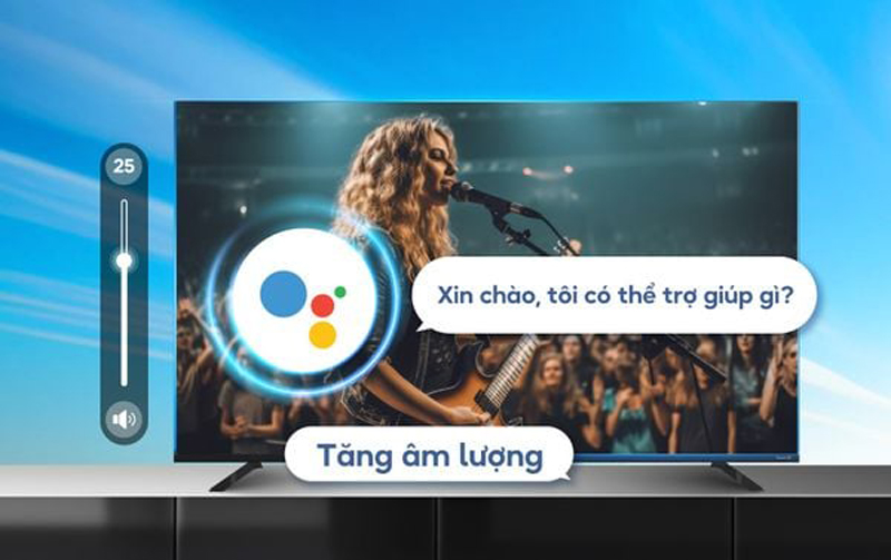 Điều khiển tivi bằng giọng nói thông qua trợ lý ảo Google Assistant có tiếng Việt
