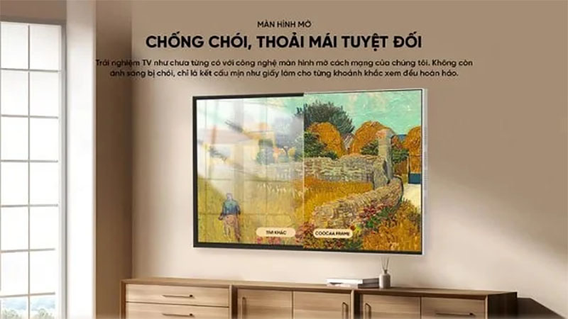 Công nghệ màn hình của Google tivi khung tranh Coocaa QLED 55 inch 55LN7000G