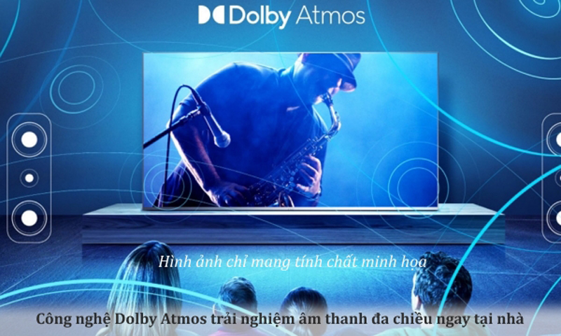 Công nghệ âm thanh Dolby Atmos và DTS-HD và DTS Virtual X mang đến âm thanh chân thực