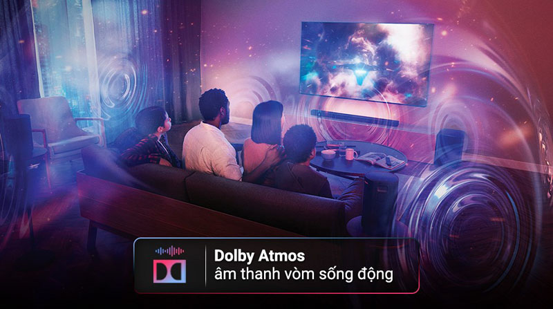 Công nghệ Dolby Atmos cho âm thanh sống động và chân thật