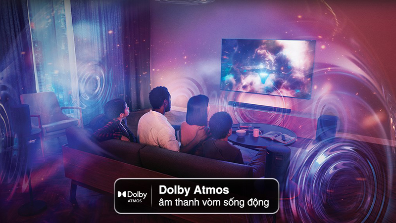 công nghệ âm thanh vòm Dolby Atmos mang đến âm thanh sống động