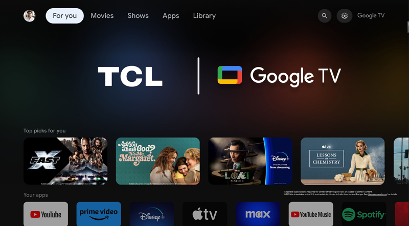 Hệ điều hành google TV thân thiện với người dùng