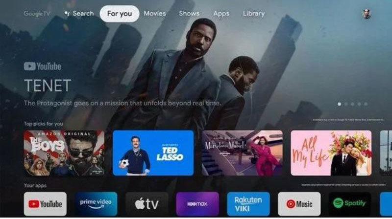 Hệ điều hành Google TV thiết kế giao diện thân thiện với người dùng