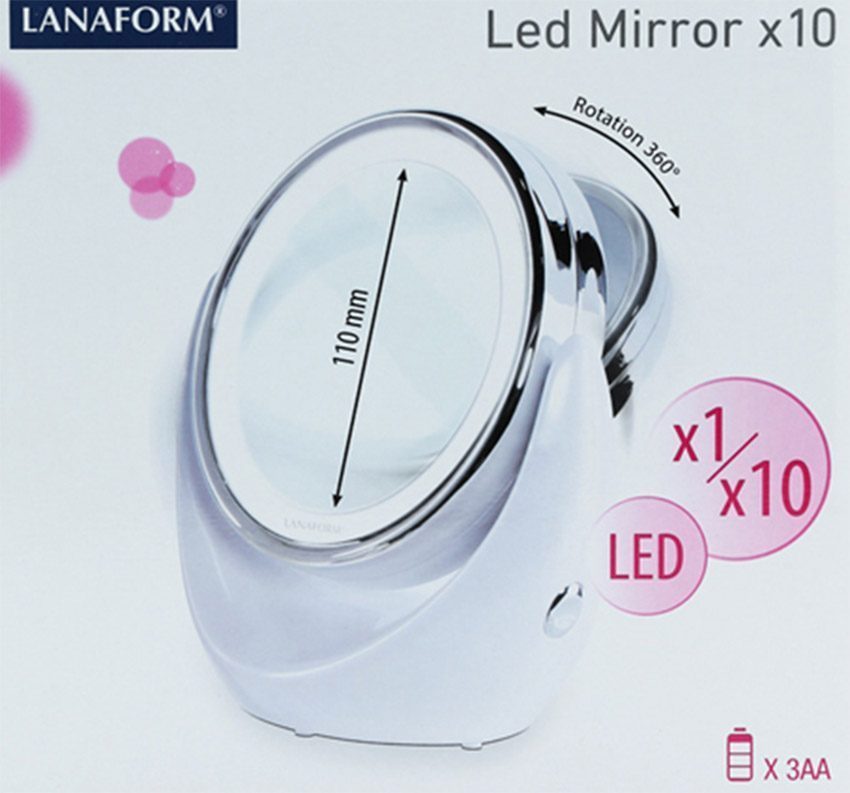 Chức năng của gương trang điểm Lanaform Led Mirror X10 LA131004