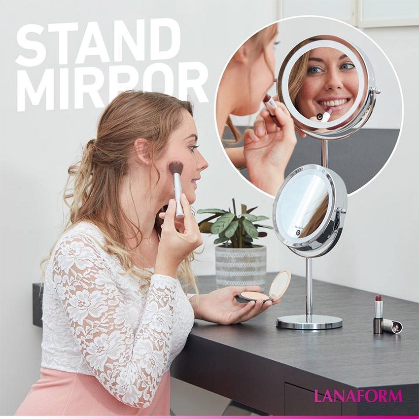 Chức năng của gương trang điểm Lanaform Stand Mirror X10 LA131006
