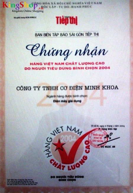 Hàng Việt Nam chất lượng cao 2004