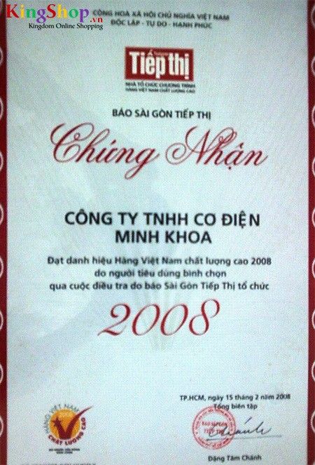 Hàng Việt Nam chất lượng cao năm 2008