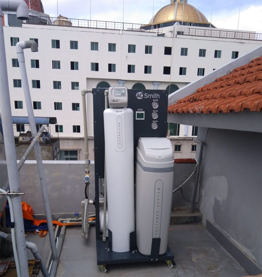 Hệ thống lọc nước đầu nguồn cao cấp A.O.Smith LS03U với phương thức lắp đặt đầu nguồn nước