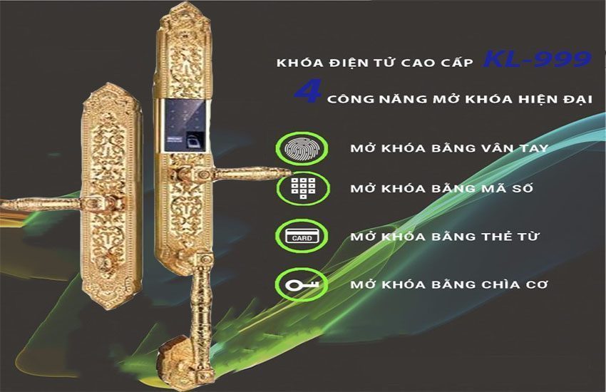 Các hình thức mở khóa của Khóa điện tử vân tay Kassler KL-999