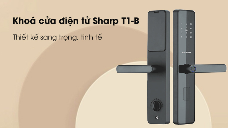 Khóa cửa vân tay thông minh Sharp T1-B