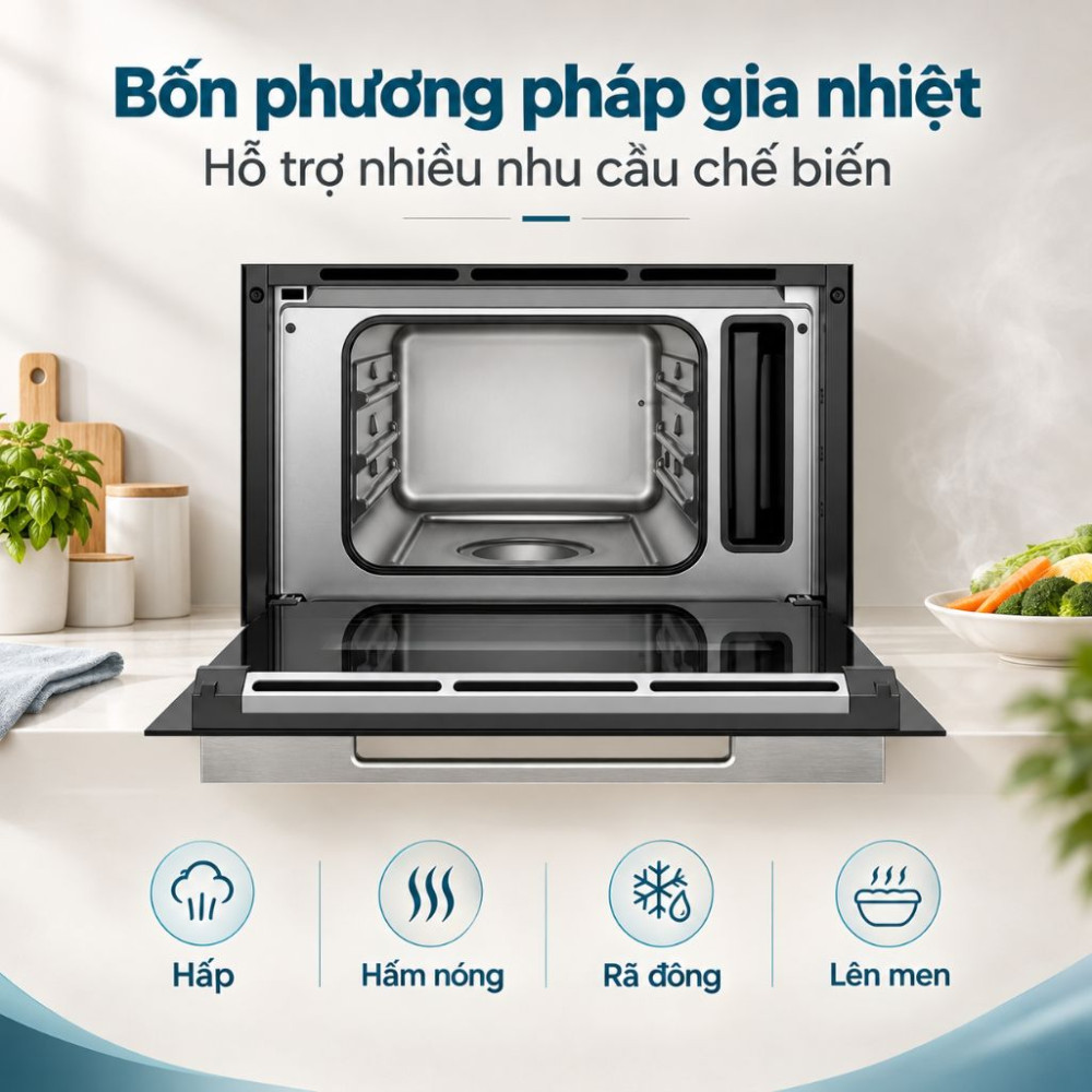 Lò hấp âm tủ Bosch CDG714XB1 - Hàng chính hãng