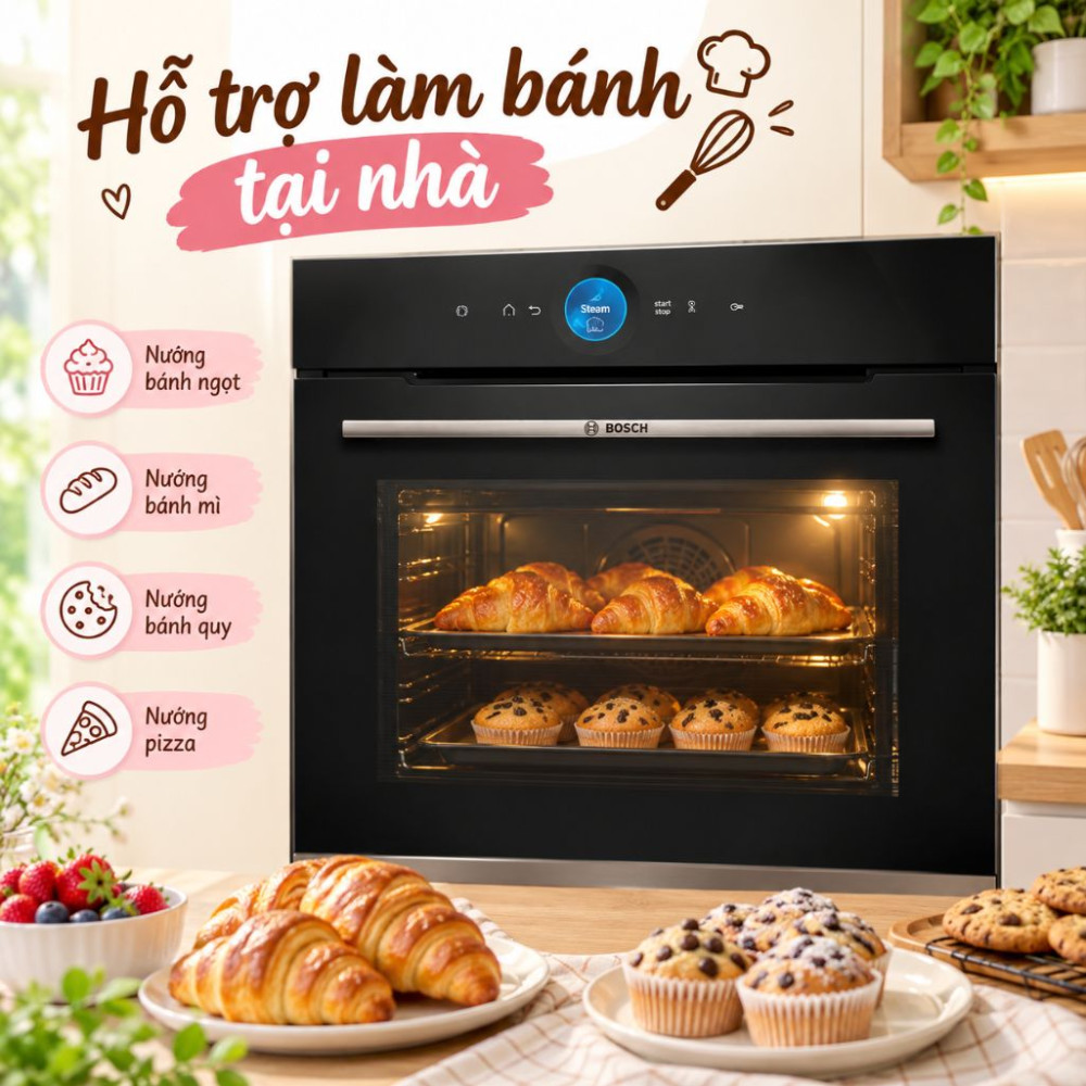 Lò hấp âm tủ Bosch CDG714XB1 - Hàng chính hãng
