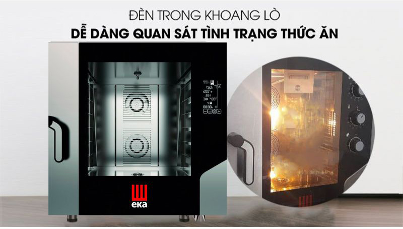 Bên trong còn có đèn LED chiếu sáng, thuận tiện cho việc quan sát