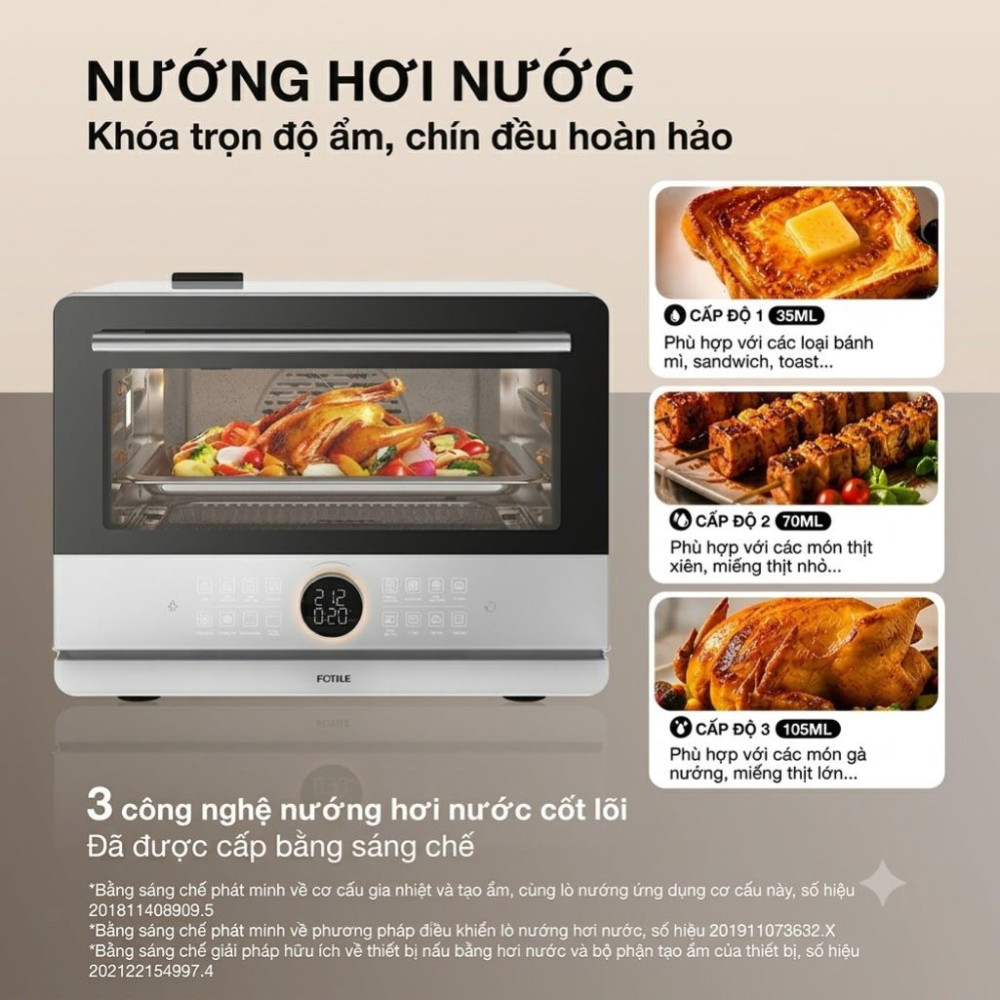 Lò hấp nướng đa năng 4 trong 1 Fotile HYZK32-E3 - Hàng chính hãng
