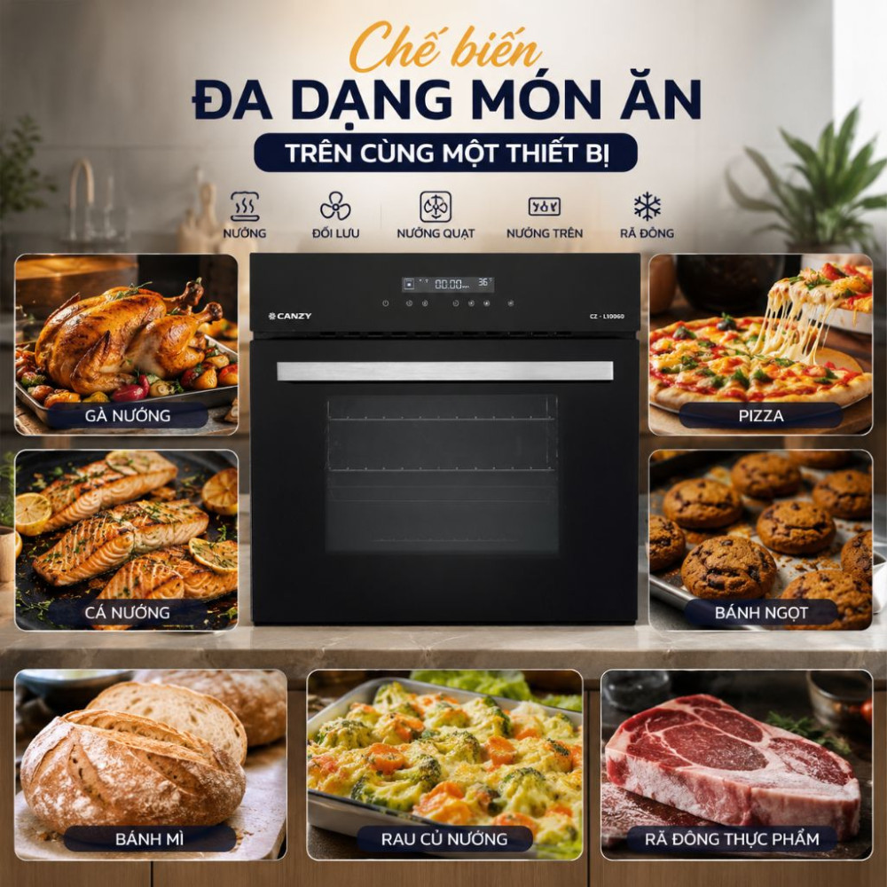 Lò nướng âm tủ Canzy CZ-L10060 - Hàng chính hãng