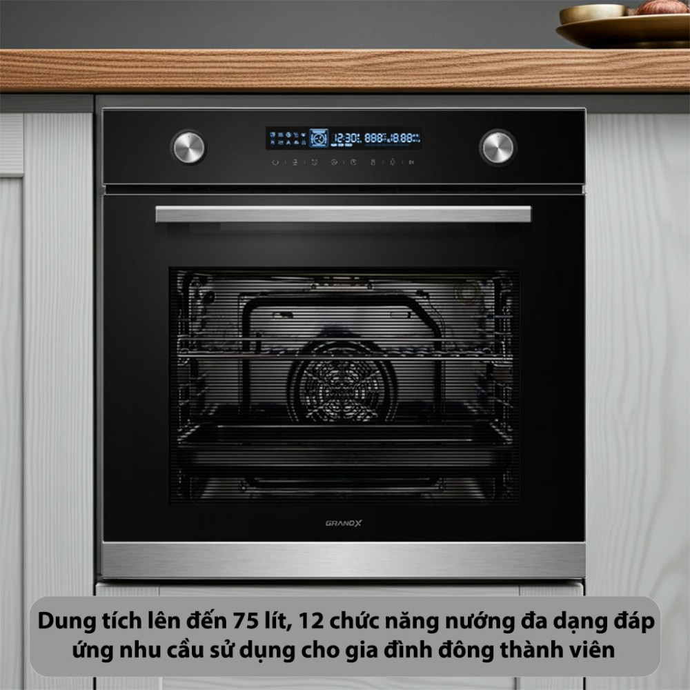 Lò nướng âm tủ GrandX GX75V9 - Hàng chính hãng
