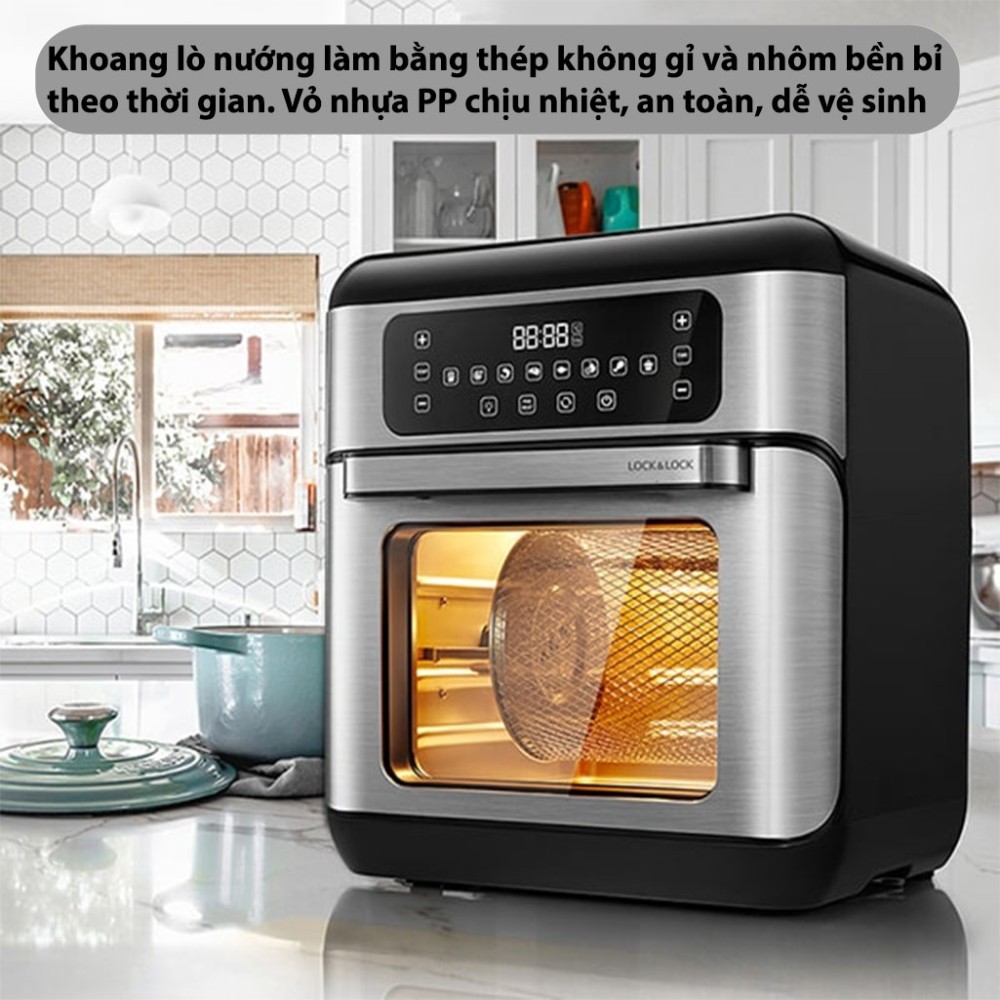 Lò nướng chân không điện tử Lock&Lock EJF291BLK (10L) - Hàng chính hãng