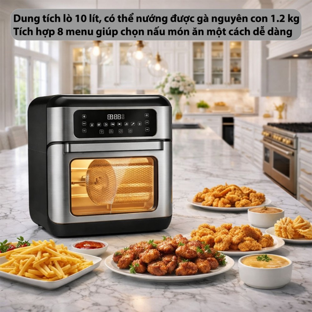 Lò nướng chân không điện tử Lock&Lock EJF291BLK (10L) - Hàng chính hãng