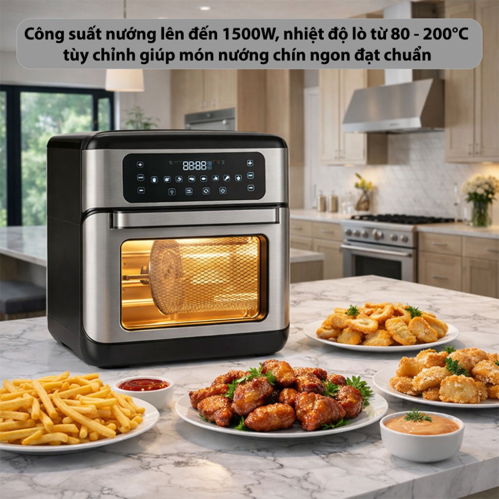 Lò nướng chân không điện tử Lock&Lock EJF291BLK (10L) - Hàng chính hãng