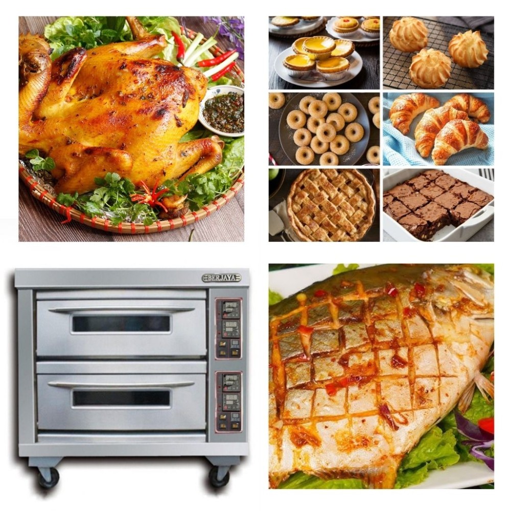 Lò nướng điện 2 tầng 4 khay Berjaya BJY-E13KW-2BDD - Hàng chính hãng