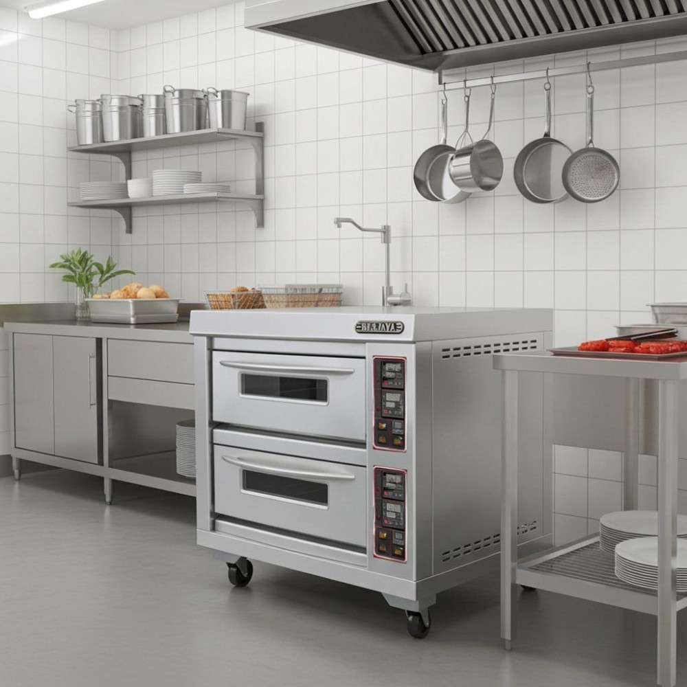 Lò nướng điện 2 tầng 4 khay Berjaya BJY-E13KW-2BDD - Hàng chính hãng