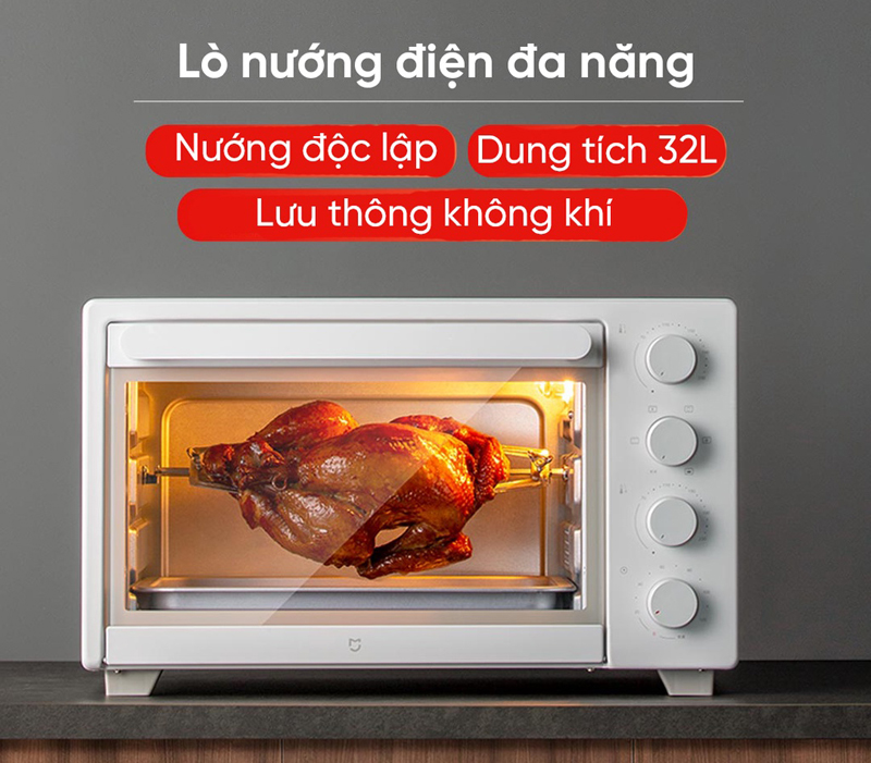 ò nướng đối lưu, cho thực phẩm chín đều và thơm ngon