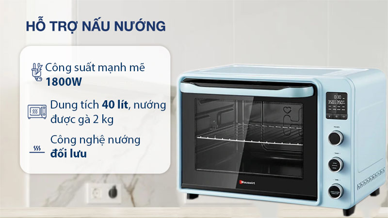 Công suất và dung tích của Lò nướng đối lưu Hauswirt C40-Pro