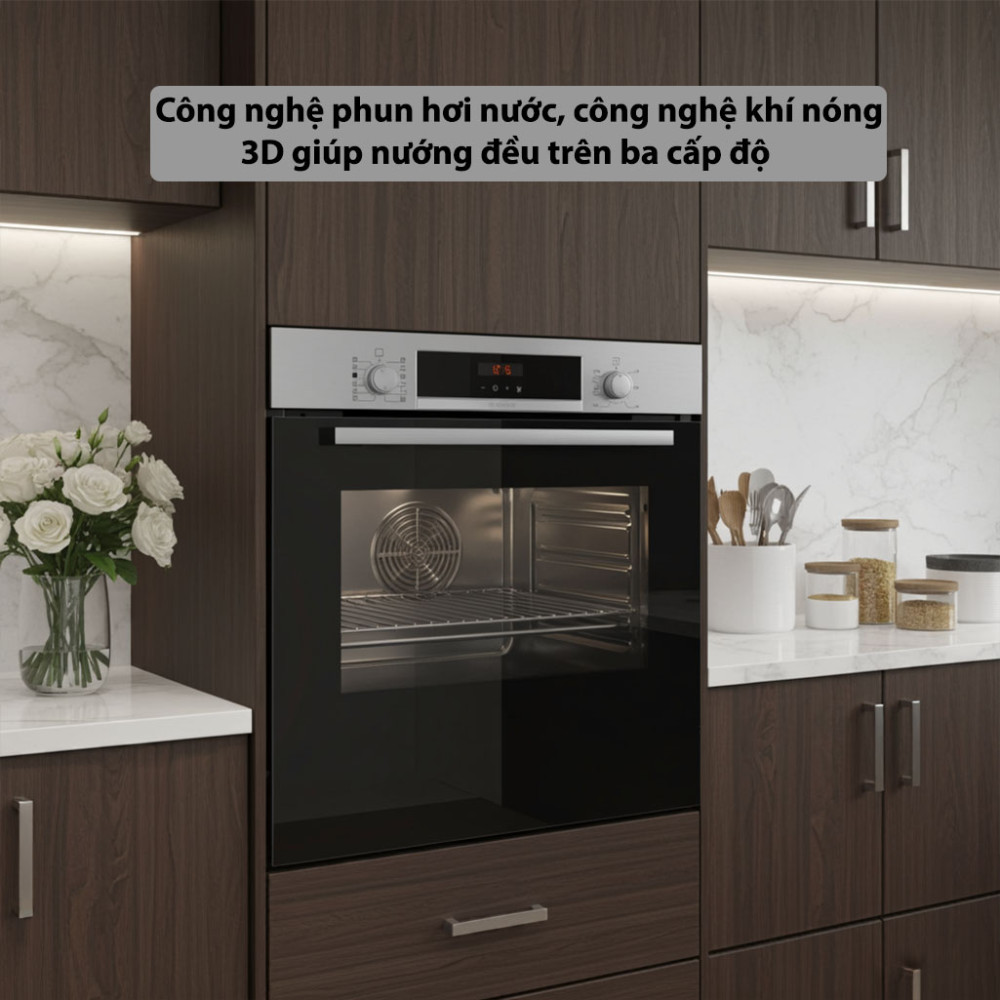 Lò nướng kèm hấp Bosch HQA574ES3 Serie 4 - 71 lít công nghệ hiện đại cho hiệu suất cao
