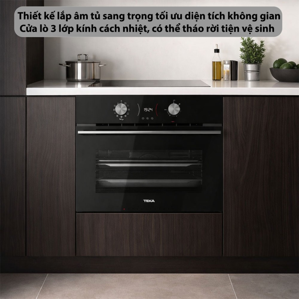 Lò nướng kết hợp chiên không dầu Teka AirFry HLC-8406-BK - Hàng chính hãng