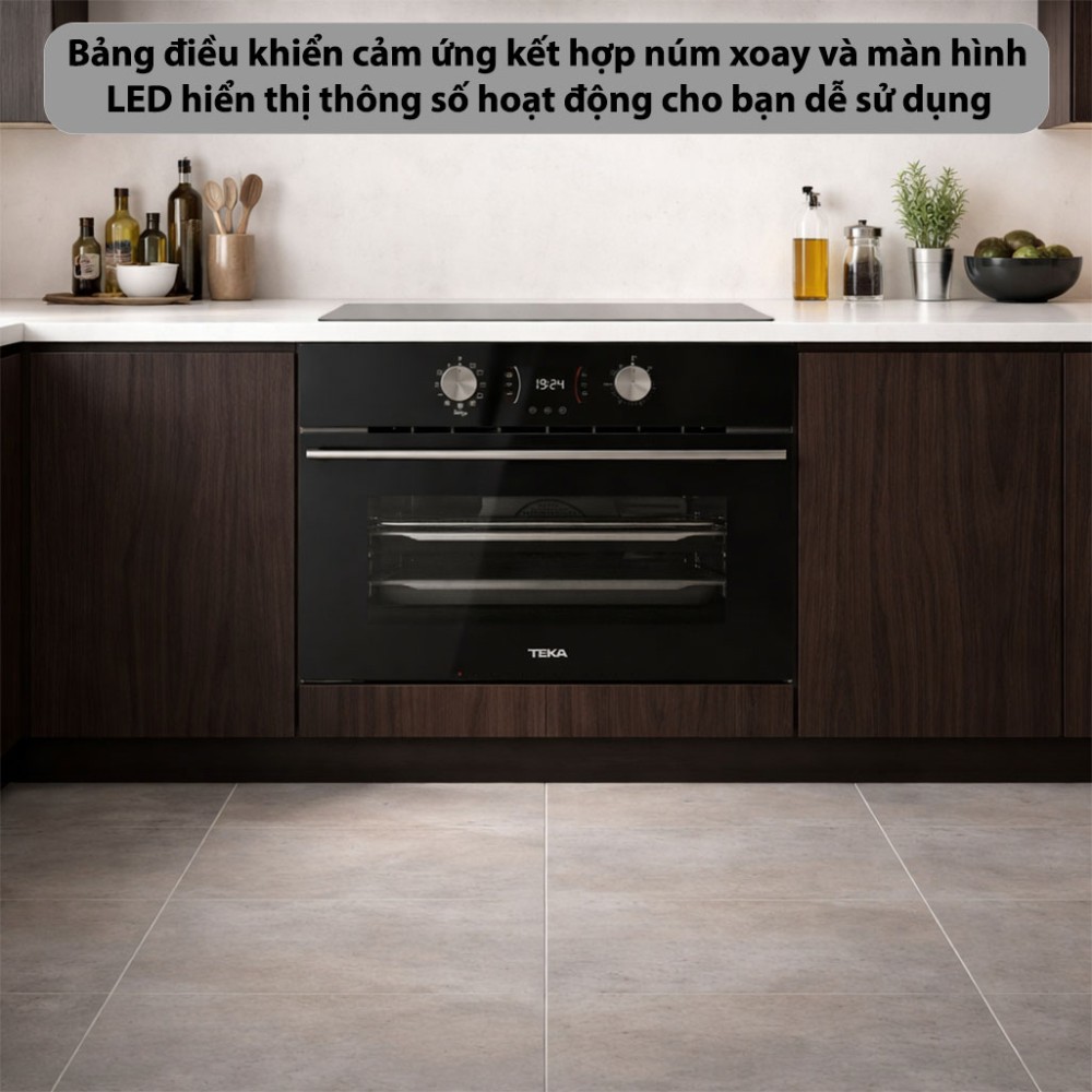 Lò nướng kết hợp chiên không dầu Teka AirFry HLC-8406-BK - Hàng chính hãng