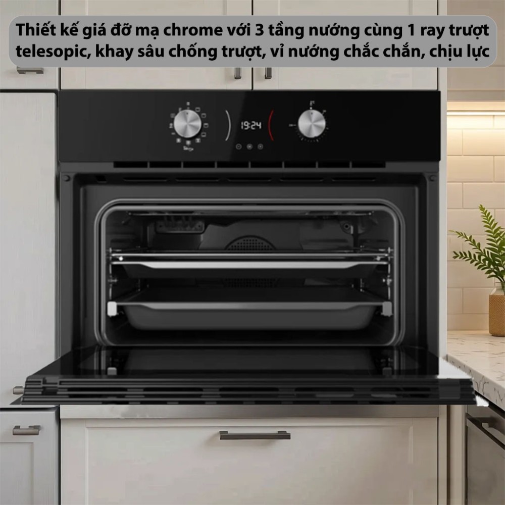 Lò nướng kết hợp chiên không dầu Teka AirFry HLC-8406-BK - Hàng chính hãng