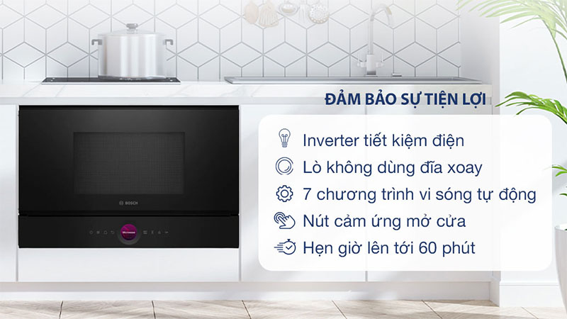 Lò vi sóng âm tủ Inverter Bosch BFL7221B1