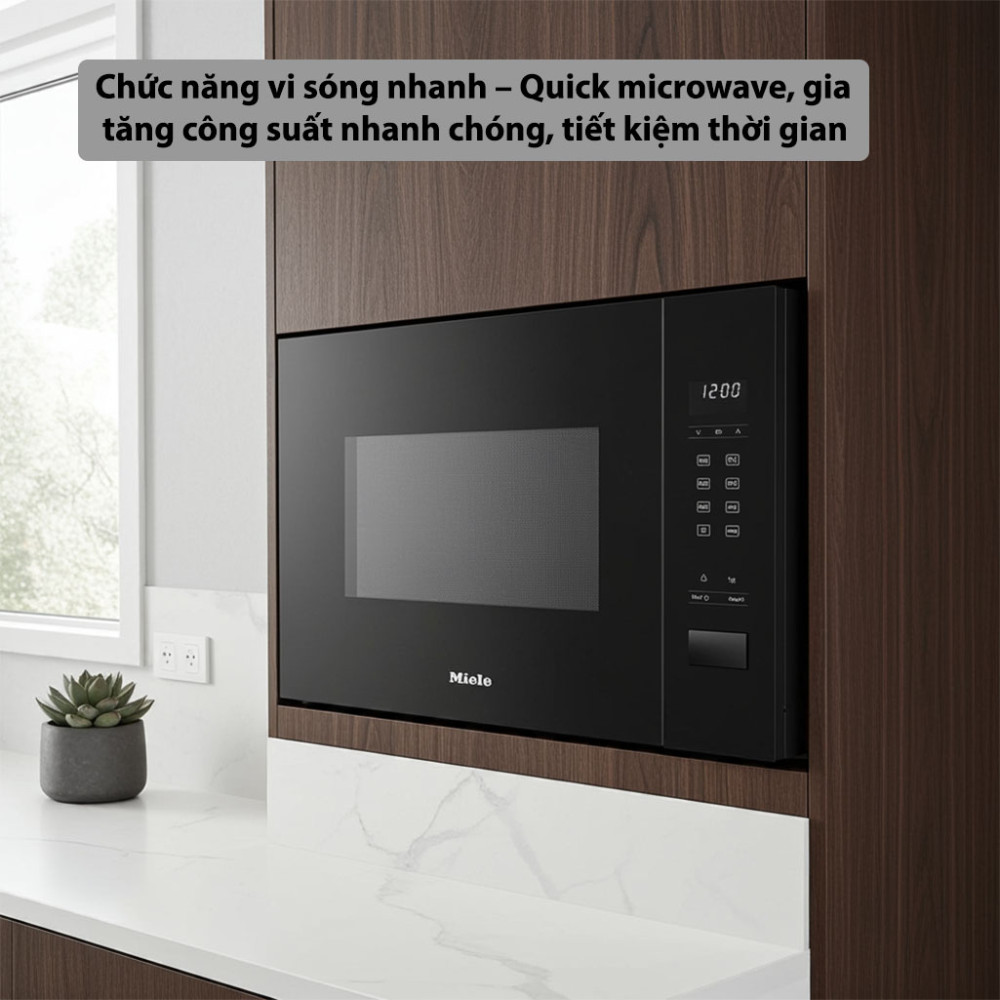 Lò vi sóng âm tủ Miele M-2230-SC chức năng hiện đại tiết kiệm thời gian và điện năng