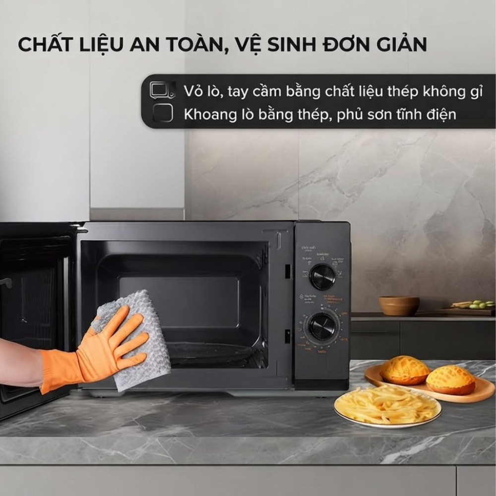 Lò vi sóng cơ Toshiba MW3-MM25PE(BK) 25 lít - Hàng chính hãng