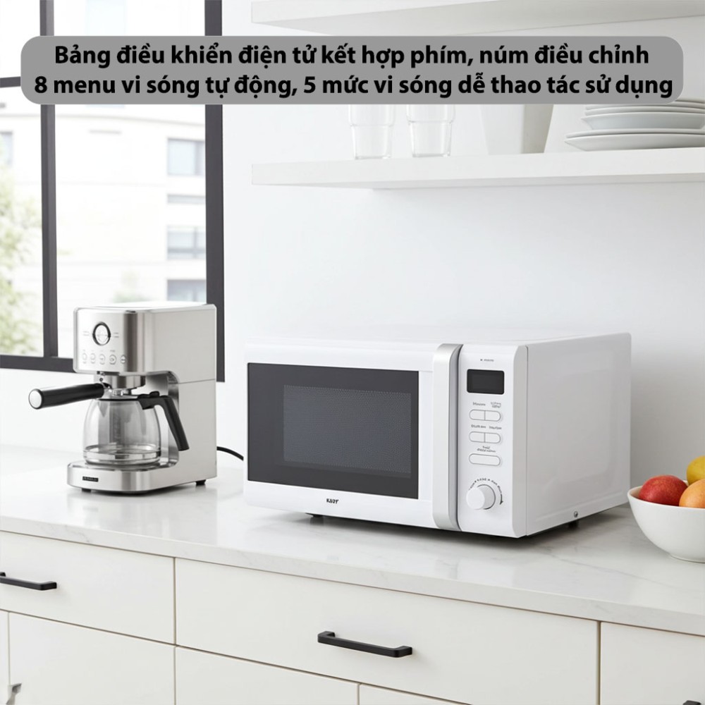 Lò vi sóng có nướng Kaff KF-AM825TW - Hàng chính hãng