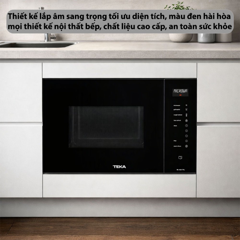 Lò vi sóng kết hợp nướng Teka ML-825-TFL-BK - Hàng chính hãng