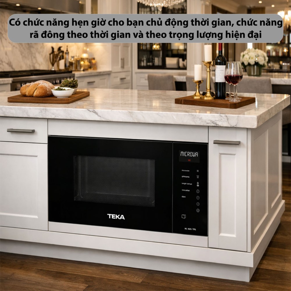 Lò vi sóng kết hợp nướng Teka ML-825-TFL-BK - Hàng chính hãng