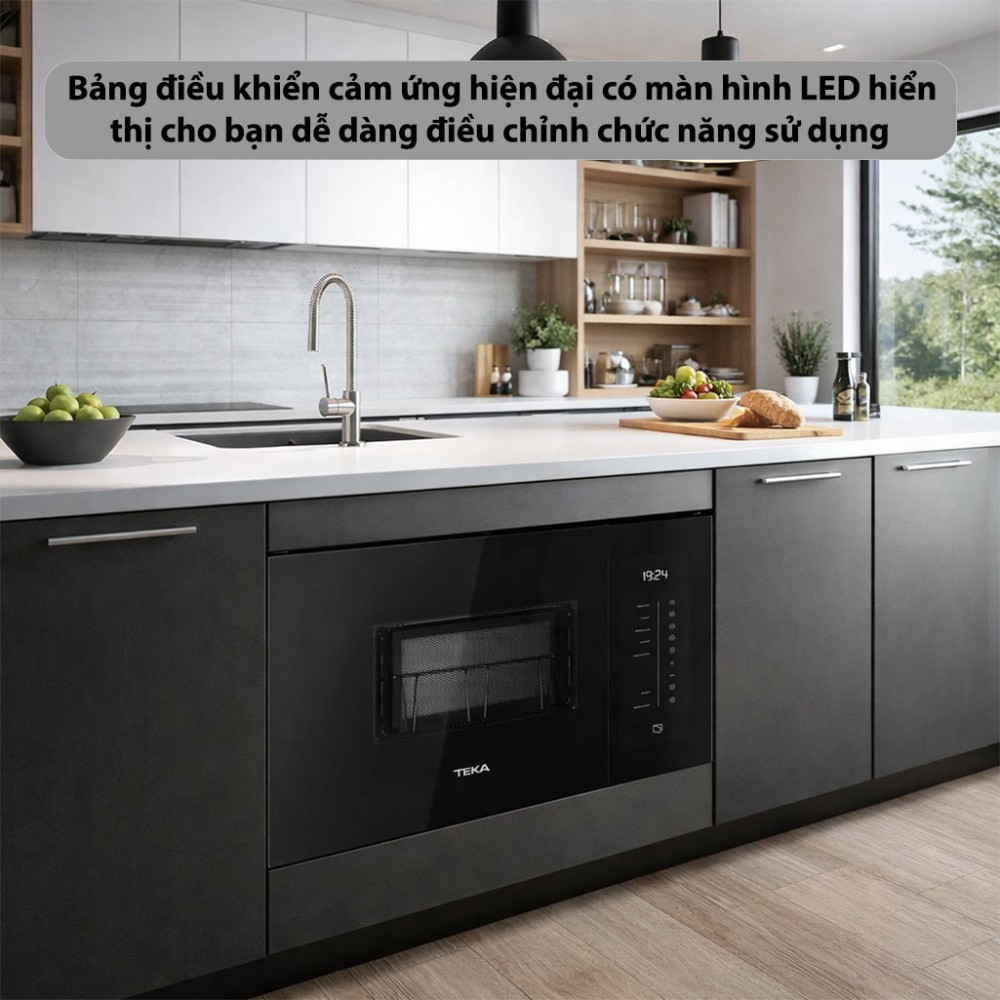 Lò vi sóng kết hợp nướng Teka MLEG-820-FI-BK - Hàng chính hãng