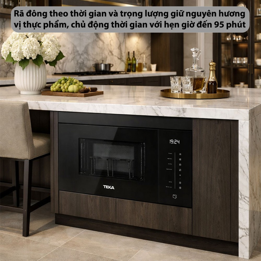 Lò vi sóng kết hợp nướng Teka MLEG-820-FI-BK - Hàng chính hãng