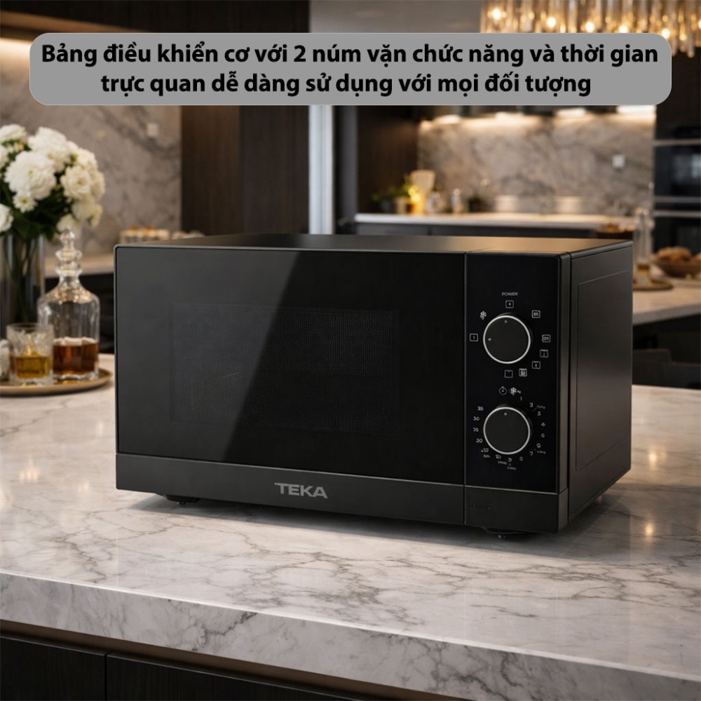 Lò vi sóng kết hợp nướng Teka MW-FS20-G-BK - Hàng chính hãng