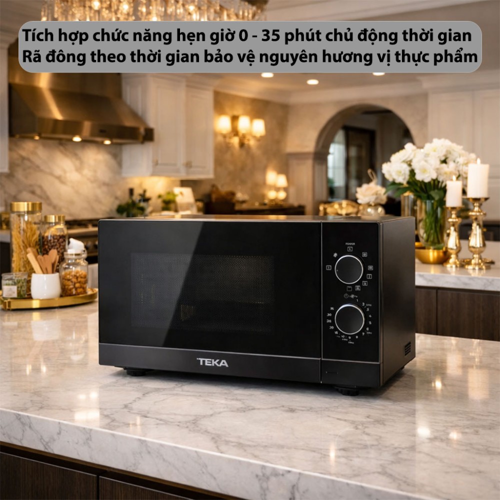 Lò vi sóng kết hợp nướng Teka MW-FS20-G-BK - Hàng chính hãng