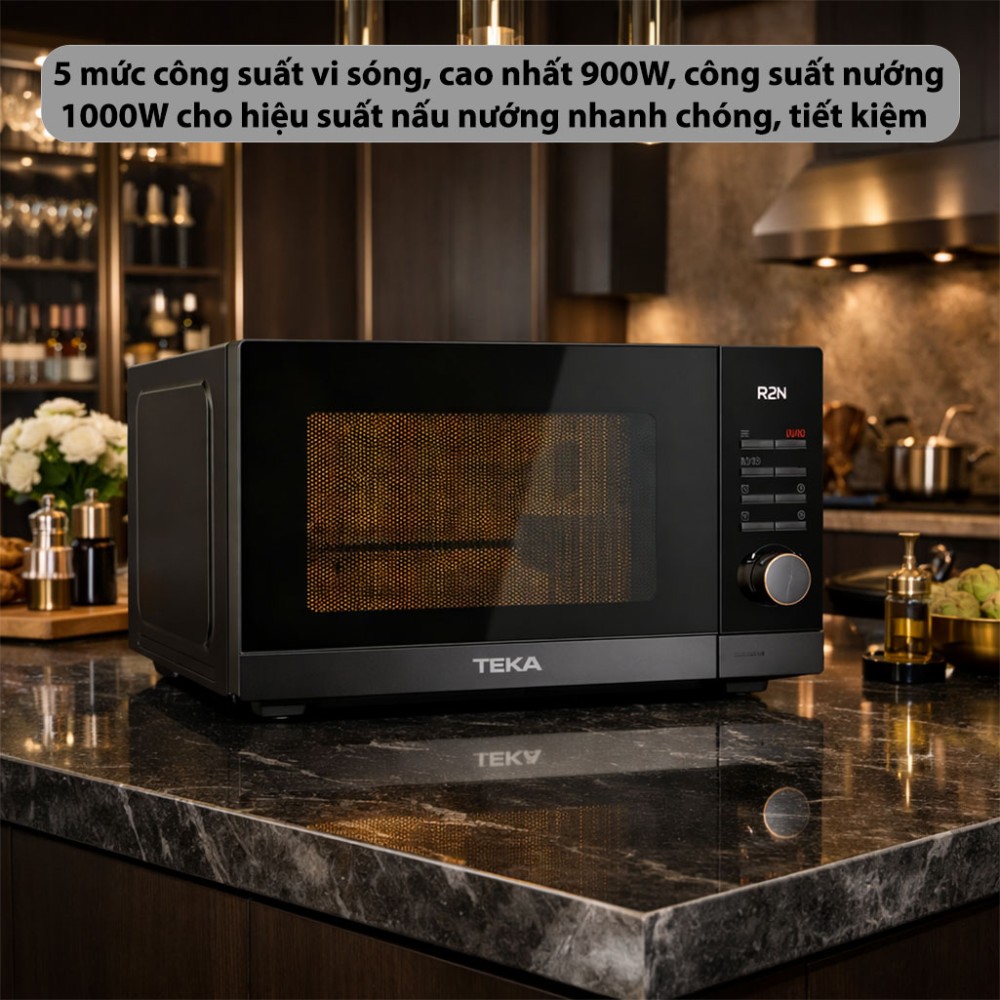 Lò vi sóng kết hợp nướng Teka MWE-FS25-G-BK - Hàng chính hãng