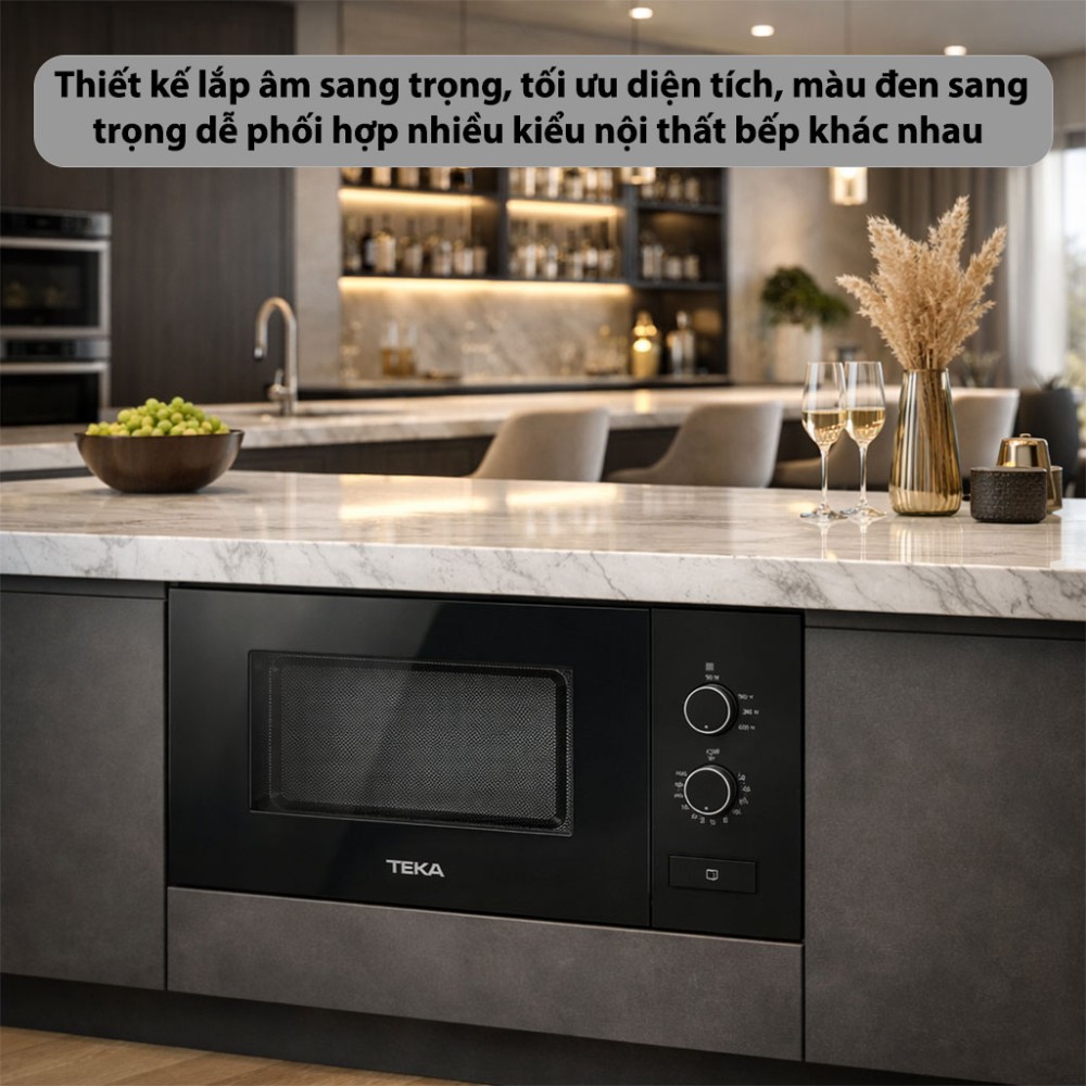 Lò vi sóng lắp âm Teka ML-820-FI-BK - Hàng chính hãng