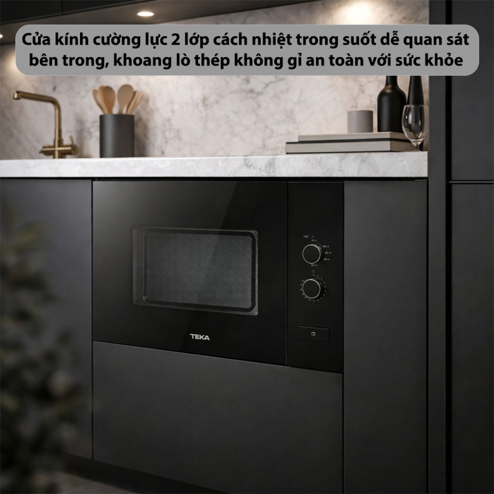 Lò vi sóng lắp âm Teka ML-820-FI-BK - Hàng chính hãng