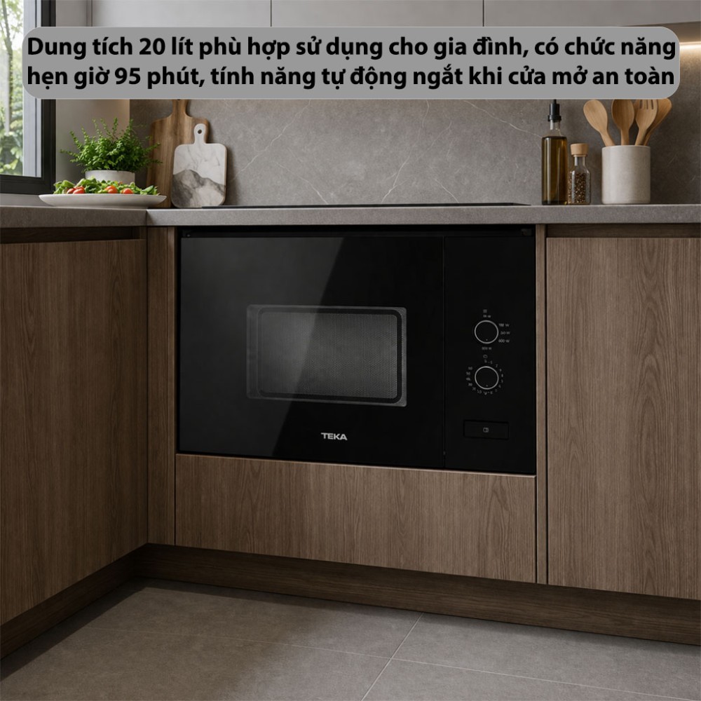 Lò vi sóng lắp âm Teka ML-820-FI-BK - Hàng chính hãng